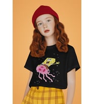 Süngerbob Baskılı Unisex Çizgi Film Çocuk Tişört (1-12 Yaş)