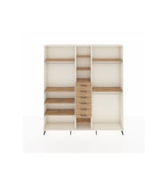 Arges Gardrop 10 Raflı 6 Çekmeceli 3 Askılı 220x30x243 Aytaşı-Çam