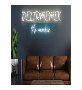 DELİRMEMEK Ne Mümkün Yazılı Neon Tabela
