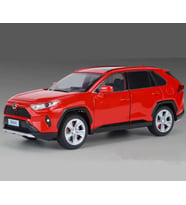 Kutulu Koleksiyon 1 / 24 Ölçek Toyota RAV4 Kırmızı Model Metal Araba