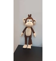 Maymun Kukuli Amigurumi Organik Oyuncak