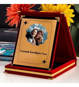Kişiye Özel Fotoğraflı Plaket