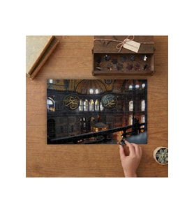 Ayasofya Camii İç Dekorasyonu Tasarımı 240 parça Ahşap Puzzle Ahşap Kutuda MP02117