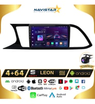 Seat Leon 4GB + 64GB Kablosuz Carplay 2012-2020 Android 13 Navigasyon Multimedya Sistemi