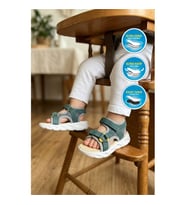 Cool Sage B Gri Cırtlı Işıklı Erkek Çocuk Sandalet