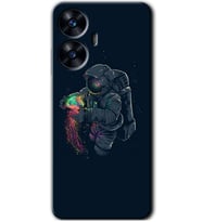 Realme C55 Kılıf HD Desen Baskılı Kılıf - Astronot Kıyafeti