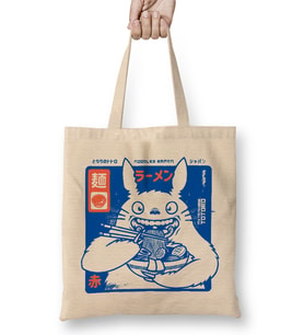 Totoro Ramen Bez Çanta Uzun Saplı