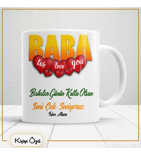 Babalar Günü Özel Hediye Çay Kahve Kupa Bardak-baba14