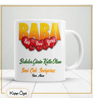Babalar Günü Özel Hediye Çay Kahve Kupa Bardak-baba14