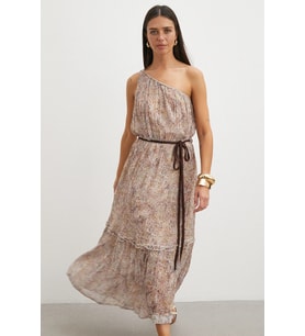 One Shoulder Tiered Dress