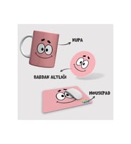 Paavo Mousepad Bardak Altlığı Kupa Seti