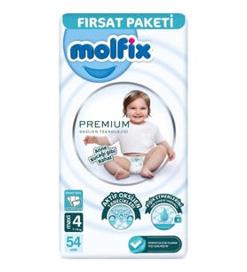 Mey İthalat® Premium Bebek Bezi Fırsat Paketi 4 Beden 7-14 Kg 54 Adet