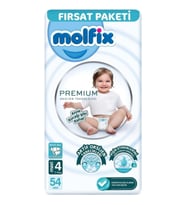 Mey İthalat® Premium Bebek Bezi Fırsat Paketi 4 Beden 7-14 Kg 54 Adet