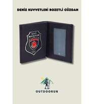 Deniz Kuvvetleri Rozetli Cüzdan (Siyah)