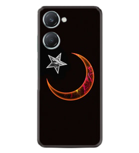 Vivo Y18 Kılıf Desenli Silikon Platinium Series Ay Yıldız 1884