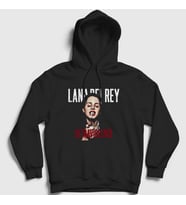 Presmono Unisex Siyah Ultraviolence Lana Del Rey Kapüşonlu Sweatshirt 157097tt