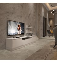 Decoraktiv Trendstyle 4S Mdf Tv Ünitesi Tv Sehpası - Parlak Beyaz