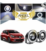 Renault Clio 4 Uyumlu, Universal Mercekli Led Angel Sis Farı, 76mm Beyaz Renk