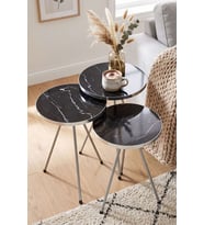Gümüş Metal Zigon Bendir Siyah 3 lü