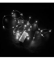Pilli Beyaz Peri Led - 3 Metre (Şeffaf)