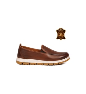 Voyager Erkek Taba Hakiki Deri Rahat Tabanlı Şık Makosen Casual Ayakkabı Loafer 6574 M