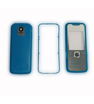 Nokia 7210s Kapak Nokia 7210s uyumlu Mavi ön Kapak Arka Kapak ve Tuş Takımı