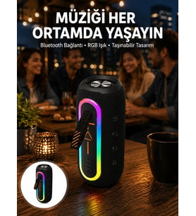 Hoparlör Usb Şarjlı Uzun Pil Ömrü İos Renkli Yeni Nesil