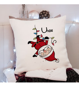 Noel Baba Tasarımlı Yastık Kişiye Özel