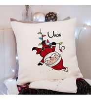 Noel Baba Tasarımlı Yastık Kişiye Özel