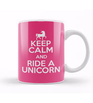 Keep Calm And Ride A Unicorn Kupa Bardak Porselen