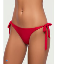 Kırmızı BREZİLYA Kenarları Kalın İpli Bağcıklı Bikini Altı