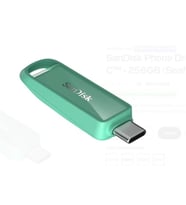 Sandisk SDIXS0N-256G-GN6NQ 256GB Phone Drive with USB-C-128GB (Seafoam Green) Flash Bellek