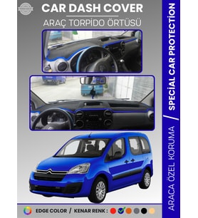 CITROEN BERLİNGO (2008-2017) Torpido Örtüsü Ön Göğüs Torpido Koruma Çatlamayı Engeller Tam Uyum