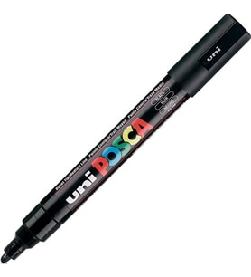 UNİ POSCA SU BAZLI POSTER MARKER 1.8-2.5 SİYAH PC-5M