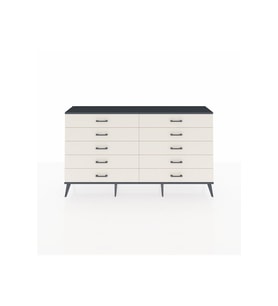 Arges Konsol 10 Çekmeceli  176x30x99 Çam-Antrasit/Aytaşı