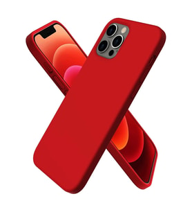 Pilelistore   iPhone 12 Pro Max Kılıf First Silikon - Koyu Kırmızı