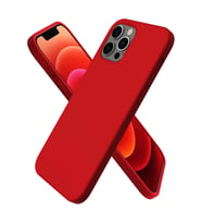Pilelistore   iPhone 12 Pro Max Kılıf First Silikon - Koyu Kırmızı