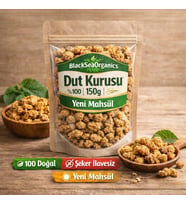 BlackSea Organics Doğal Katkısız Şeker İlavesiz Dut Kurusu 150g Yeni Mahsül Kurutulmuş Dut