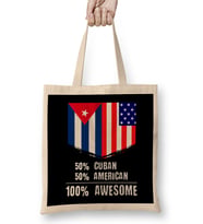 50% Croatian 50% American %100 Awesome Immigrant Bez Çanta Uzun Saplı