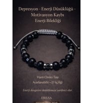 Sertifikalı Gri Depresyon Enerji Denge Bilekliği – Ham Oniks - Terahertz Taşı Ayarlamalı El İşçiliği (Çok Renkli)