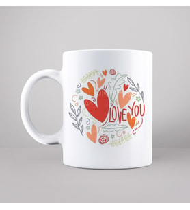 Aşk Love Sevgili Tasarımlı Kupa