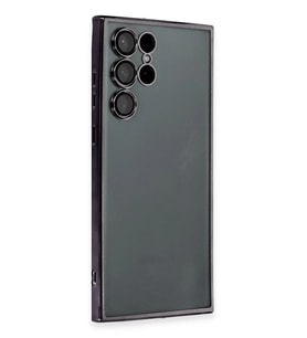 Northcity Samsung Galaxy S22 Ultra Uyumlu Kılıf Lensli Silikon - Siyah
