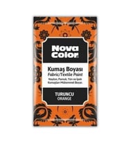 Turuncu Kumaş Boyası Toz 12 gr 1 Adet Nova Color Toz Kumaş Boyası Turuncu Kot Pantalon Gömlek Tişört Tekstil Kumaş Boyası 1 Adet