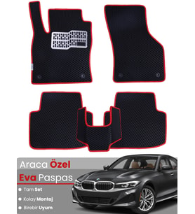 BMW 3 SERİSİ G20 SEDAN (2018-2024) Uyumlu EVA Paspas Tam Set–Araca Özel,Su Geçirmez
