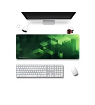 SonicTouch UltraGrand Zümrüt Yeşili Küpler Gamer Oyuncu Xxl Klavye Mouse Pad 40x90Cm