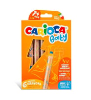 Carioca Baby 3 in 1 Jumbo Ahşap Gövde Boya Kalemi 6lı 42817