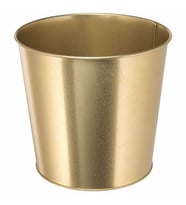Galvanizli Çelik Gold Saksı 19 Cm Çiçek Bitki Saksısı Gold Renk 19Cm IKEA 