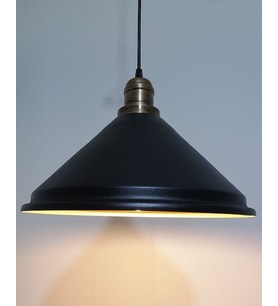 RİOLİGHT RETRO SİYAH İÇİ GOLD TEKLİ SARKIT ÇAP: 33CM