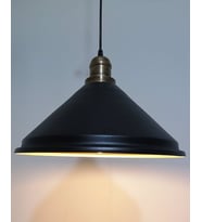 RİOLİGHT RETRO SİYAH İÇİ GOLD TEKLİ SARKIT ÇAP: 33CM