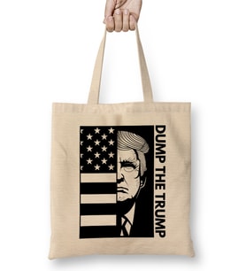 Anti Trump Donald Trump Dump The Trump Bez Çanta Uzun Saplı
